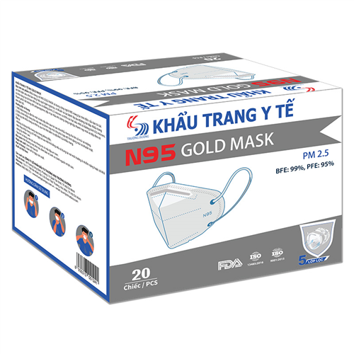 Bán Khẩu trang y tế N95 Gold Mask Trường Dương (20c/hộp)