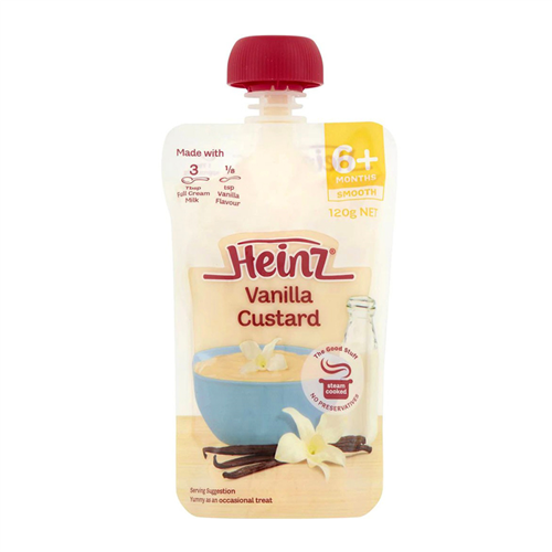 Bán Váng sữa Custard vị vani Heinz 120g (6M+)