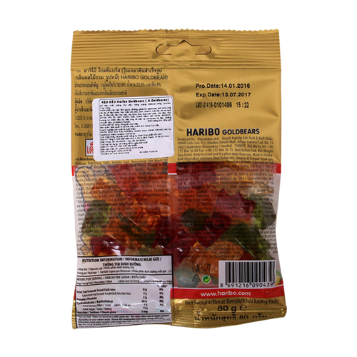 Bán Kẹo dẻo Haribo Goldbears 80g