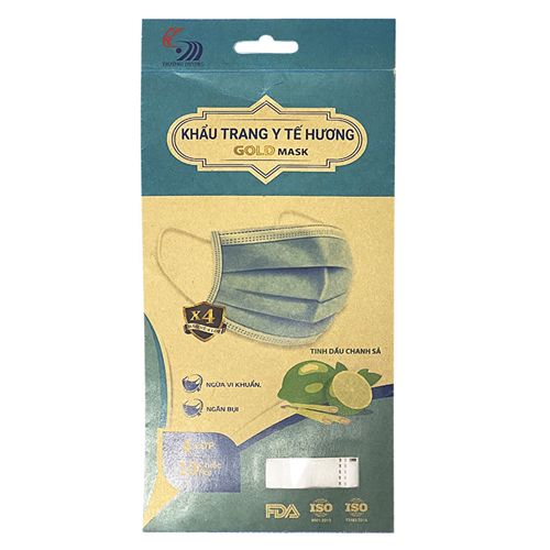 Bán Khẩu trang y tế 4 lớp cao cấp Gold Mask Trường Dương hương tinh dầu chanh sả (10c/túi)