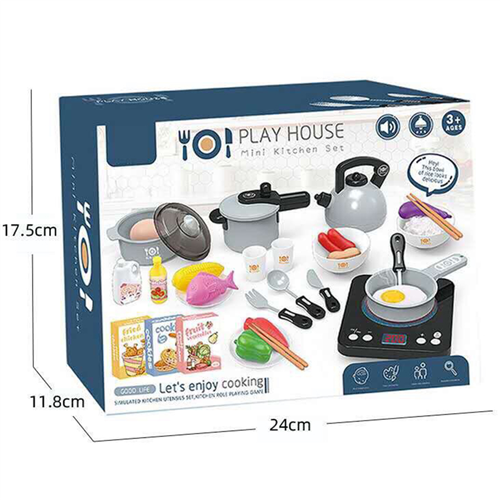 Bán Đồ chơi nhà bếp WQ-5 màu xám (36pcs)