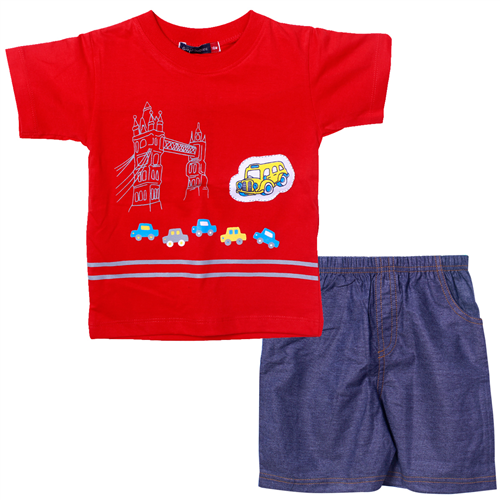 Bán Bộ cộc tay bé trai Gre, Kids Thái (1 – 5 tuổi)