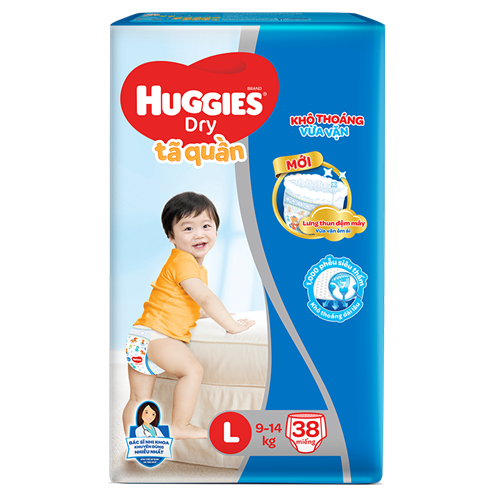Bán Tã bỉm quần Huggies L38 (9-14kg)