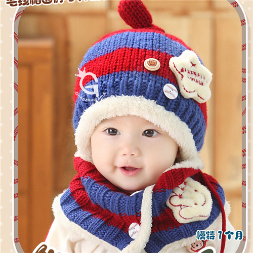 Bán Bộ khăn mũ len lót lông TE006