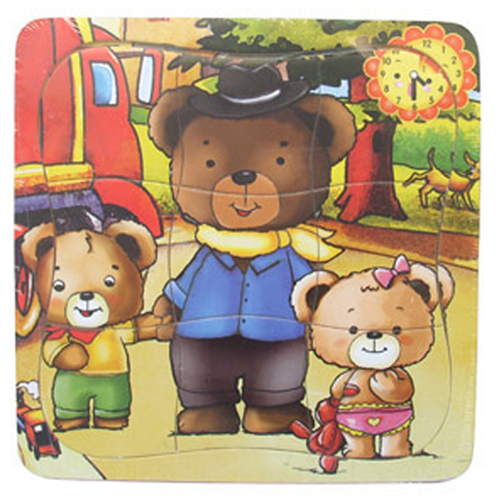 Bán Đồ chơi gỗ toptoys - Tranh ghép gia đình nhà gấu 98127D