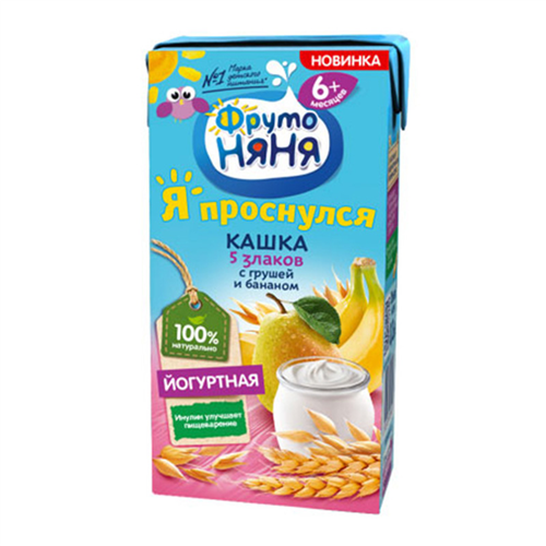 Bán Sữa chua ngũ cốc vị lê và chuối Fruto Nyanya (200ml)