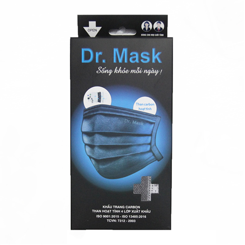 Bán Khẩu trang carbon than hoạt tính 4 lớp Dr. Mask (30c/hộp)