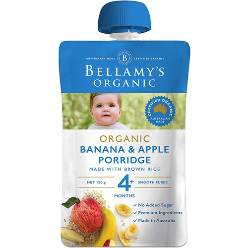Bán Hỗn hợp ăn dặm chuối, táo, yến mạch Bellamy's Organic
