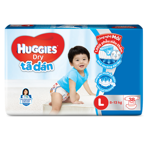 Bán Tã - bỉm dán Huggies L38 (8-13kg)