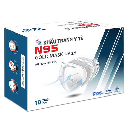 Bán Khẩu trang y tế N95 Gold Mask Trường Dương (10c/hộp)