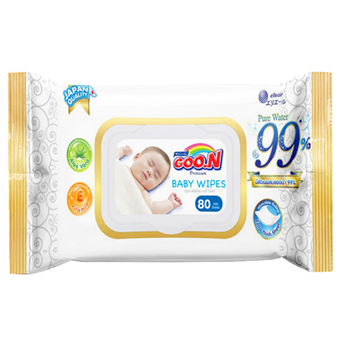 Bán Khăn ướt GOO.N Premium Baby Wipes (80 tờ)