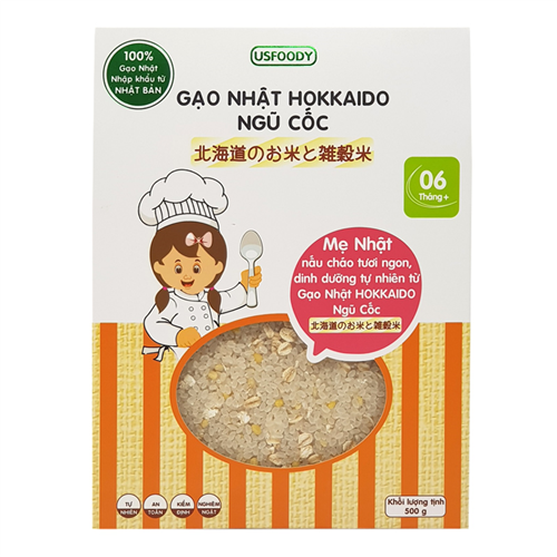 Bán Gạo Nhật Hokkaido ngũ cốc 500g (6M+)