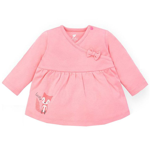 Bán Áo bé gái chữ A cổ tim Lullaby NH118B (Hồng đậm trơn)
