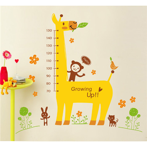 Bán Tranh dán thước đo chiều cao hươu growwing M005