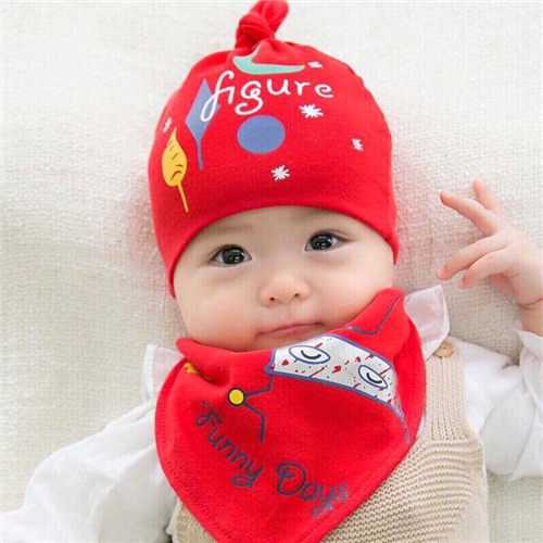 Bán Bộ khăn mũ cotton trẻ em (1-3T)