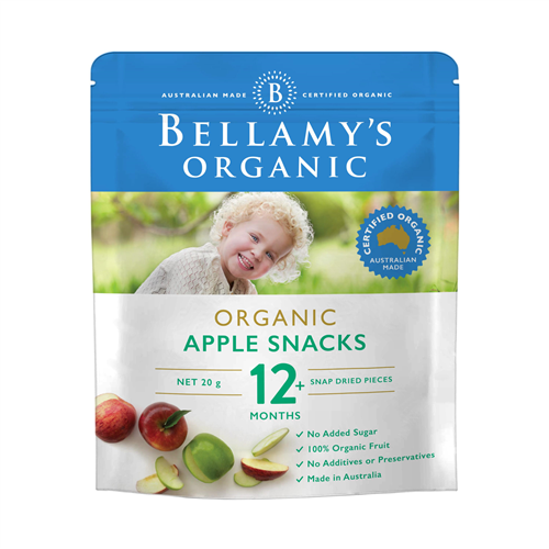 Bán Snack từ táo hữu cơ Bellamy's: organic apple snacks