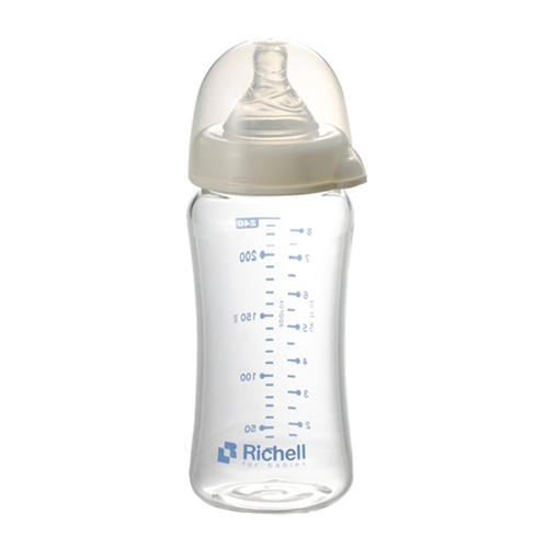 Bán Bình sữa Richell RC98143 240ml (cổ rộng, thủy tinh)