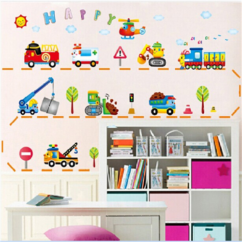 Bán Tranh dán tường đoàn xe happy M035