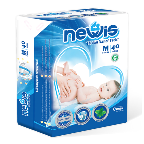 Bán Tã - Bỉm dán Newis M40 (6-10kg)