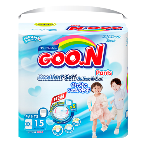Bán Tã - Bỉm quần GOO.N Slim XXXL15 (18-30kg)