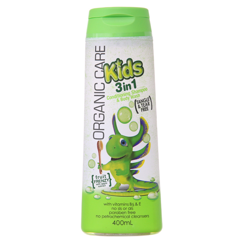 Bán Sữa tắm gội tự nhiên 3in1 Organic Care Kids Fruit Frenzy (400ml)