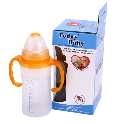 Bán Bình sữa Today Baby cổ rộng 240ml (dẹt)