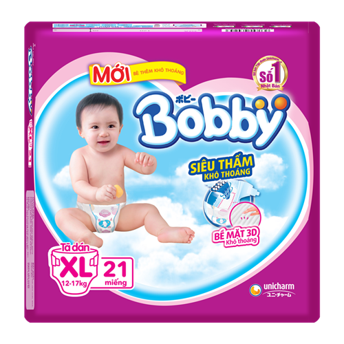 Bán Tã - bỉm Bobby XL21 (siêu mỏng)