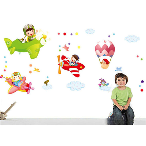 Bán Tranh dán tường bé làm phi công M005