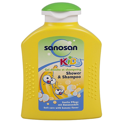 Bán Tắm gội cho bé hương chuối Sanosan Shampoo Banana 200ml