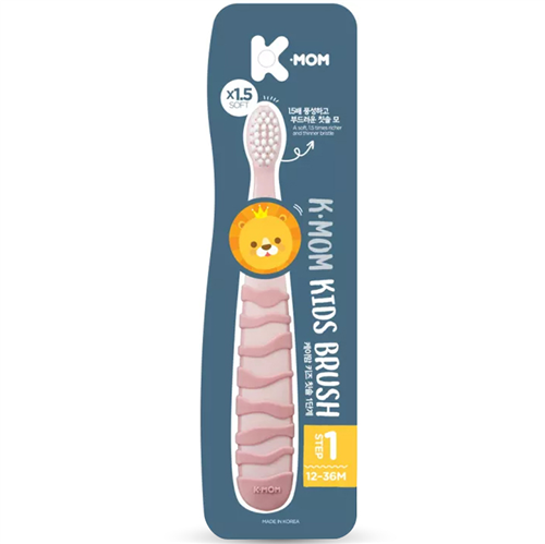 Bán Bàn chải đánh răng trẻ em K-Mom 12-36m màu hồng KM13400