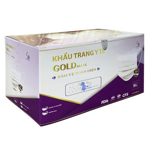 Bán Khẩu trang y tế 3 lớp cao cấp Gold Mask Trường Dương (50c/hộp)