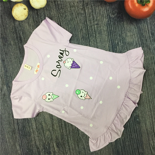 Bán Áo cộc tay bé gái in hình (3-8T)
