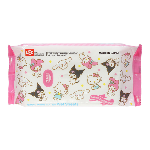 Bán Giấy ướt LEC 99.9% nước tinh khiết Sanrio E90384 (80 tờ)