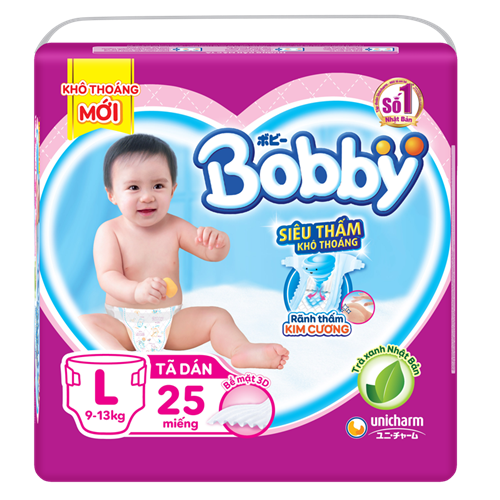 Bán Tã - bỉm dán Bobby L25 (9-13kg)