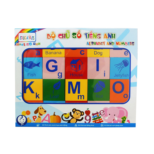Bán Bộ chữ và số tiếng Anh Edugames GA672