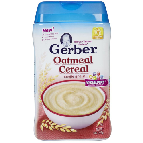 Bán Bột ăn dặm Gerber yến mạch Oatmeal Cereal single grain 227g