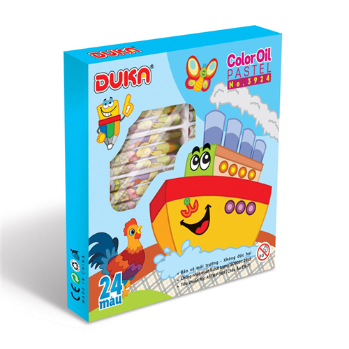 Bán Bút sáp dầu 24 màu Duka No.3924 (hộp giấy)