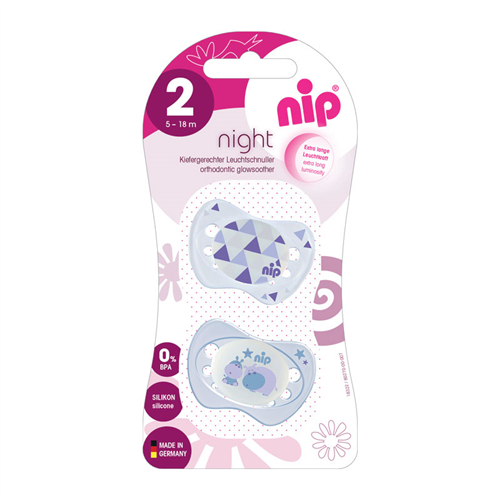 Bán Ty ngậm phát sáng ban đêm NIP (đôi, silicone)