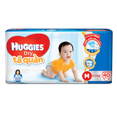 Bán Tã - bỉm quần Huggies M40 (6-11kg)