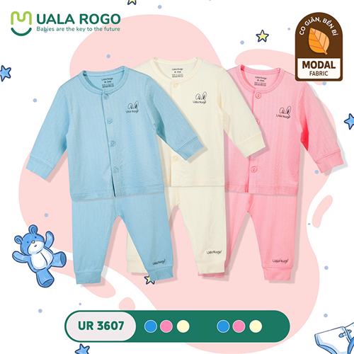Bán Bộ quần áo sơ sinh cạp cao Modal trơn Uala UR3607