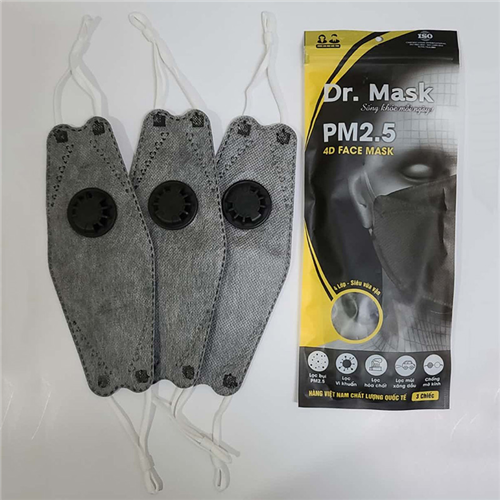 Bán Khẩu trang 4DS3 than hoạt tính có van thở Dr. Mask (3c/túi)