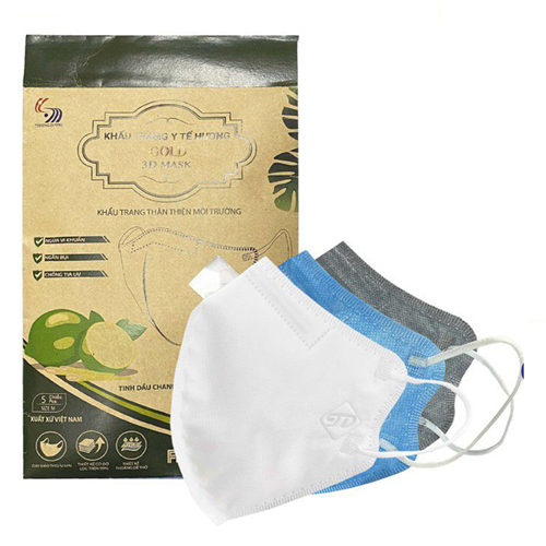 Bán Khẩu trang y tế cao cấp Gold 3D Mask Trường Dương hương tinh dầu chanh sả (5c/túi)