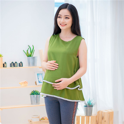 Bán Áo bầu SN 2 tầng phối ren Emum