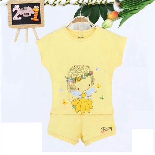 Bán Bộ cộc tay bé gái Dokma 370 (màu vàng)