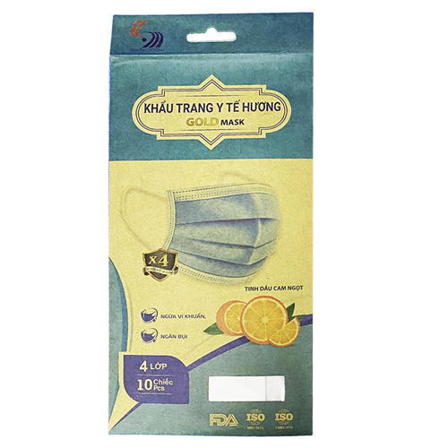 Bán Khẩu trang y tế 4 lớp cao cấp Gold Mask Trường Dương hương tinh dầu cam ngọt (10c/túi)