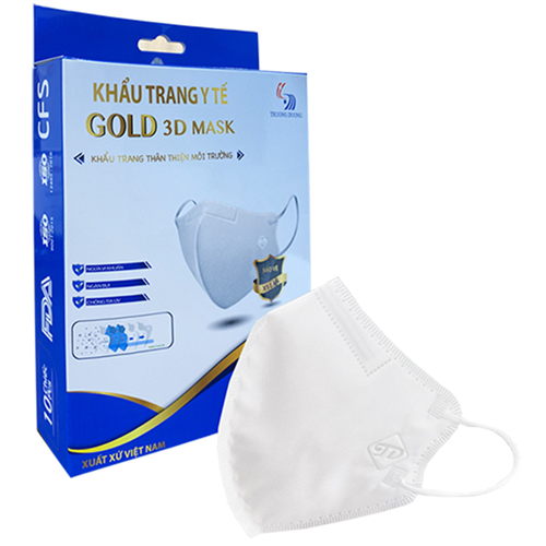 Bán Khẩu trang y tế cao cấp Gold 3D Mask Trường Dương (10c/hộp)