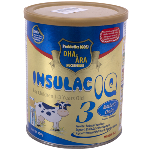 Bán Sữa Insulac IQ số 3 cho trẻ từ 1 – 3 tuổi 400g