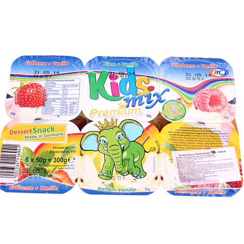 Bán Phô mai sữa chua hoa quả Kids Premium (vỉ 6 hộp)