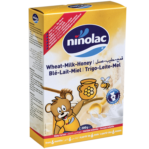 Bán Bột ăn dặm Ninolac lúa mỳ sữa mật ong 200g 6m+