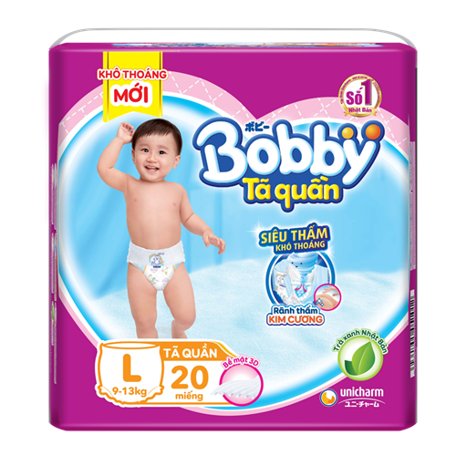 Bán Tã - bỉm quần Bobby L20 (9-13kg)